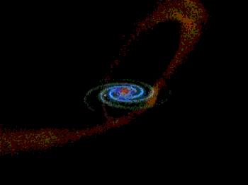 Млечный Путь поглощает галактику